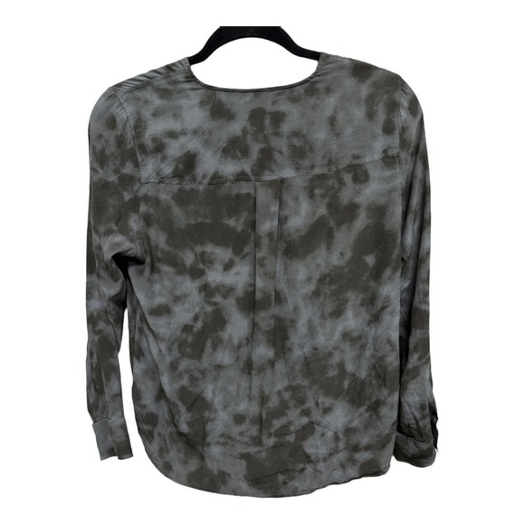 Rails Tie Dye Hilary Crossover Gray Tie Dye Faux Wrap Blouse Size Small - Picture 5 of 8